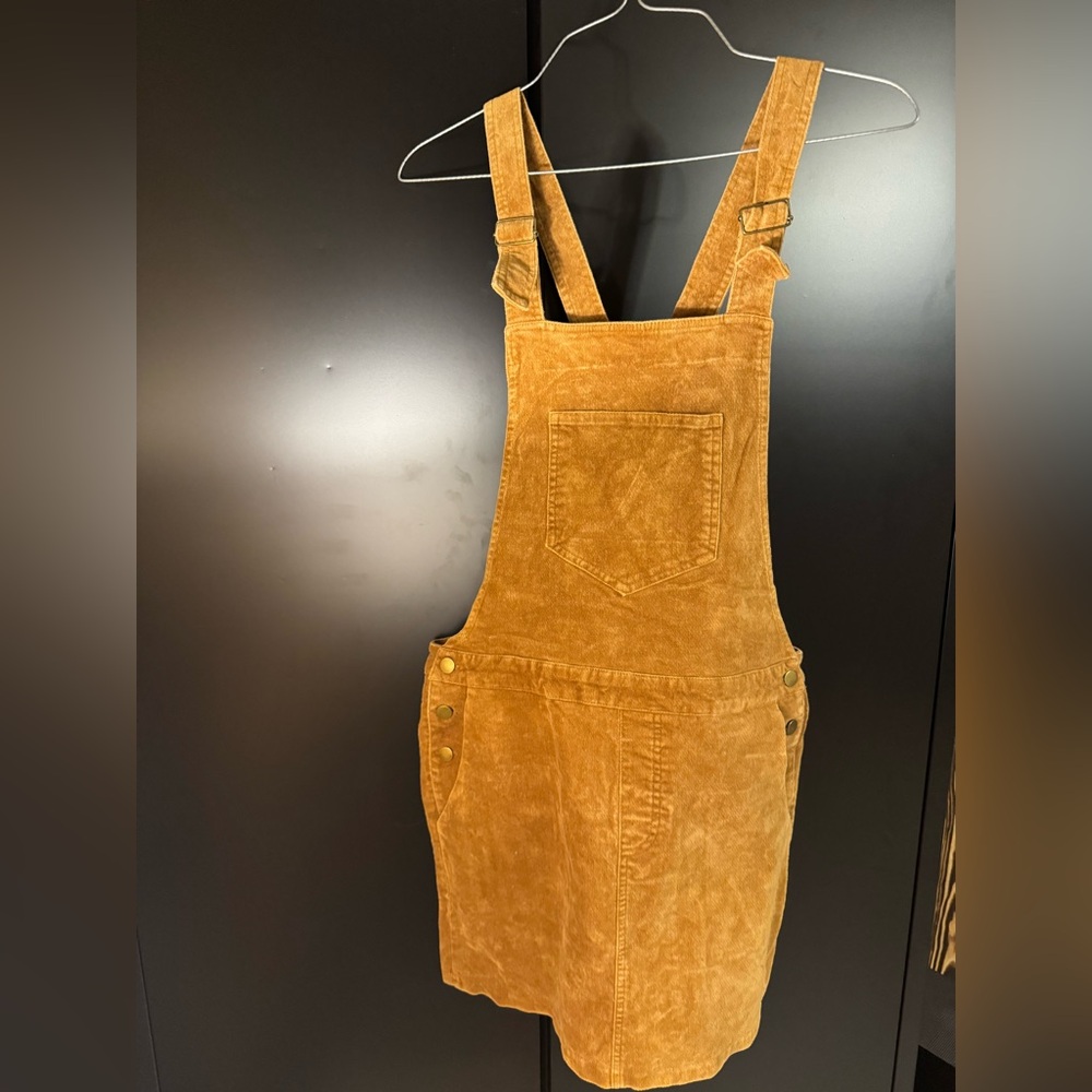 Love Riche Mustard Corduroy Dress